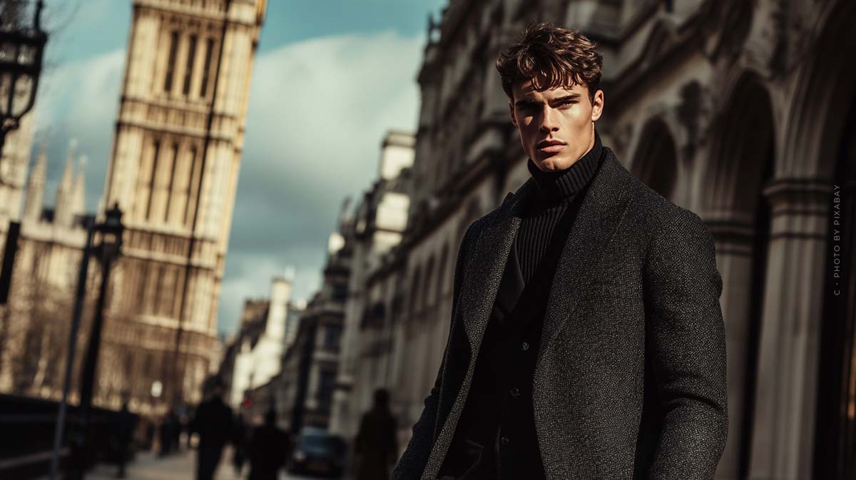 first-model-management-london-men-model-black-jacket-black-shirt-brown-hair